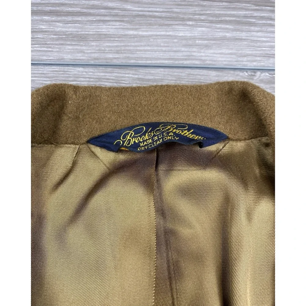 Brooks‎ Brothers Men's 100% Camel Hair 2 Button Blazer Brown Size 46 L